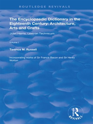cover image of The Encyclopaedic Dictionary in the Eighteenth Century